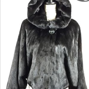 Women's natural fur coat